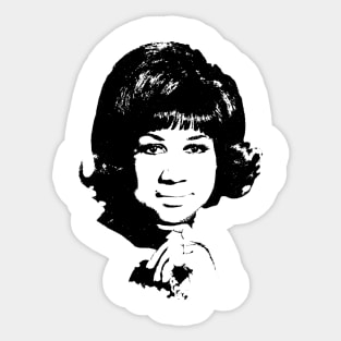 Aretha Franklin Pop Art Portrait Sticker